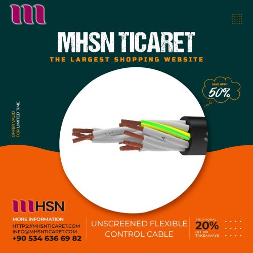 unscreened flexible control cable